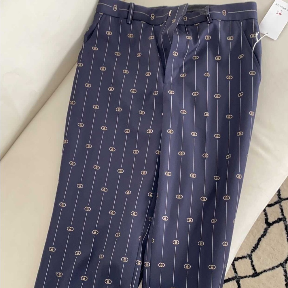Authentic Gucci monogram trousers